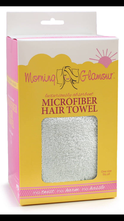 The Patented Microfiber Salon Hair Towel: Silver