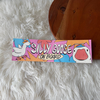 Silly Goose On Board - Large Sticker