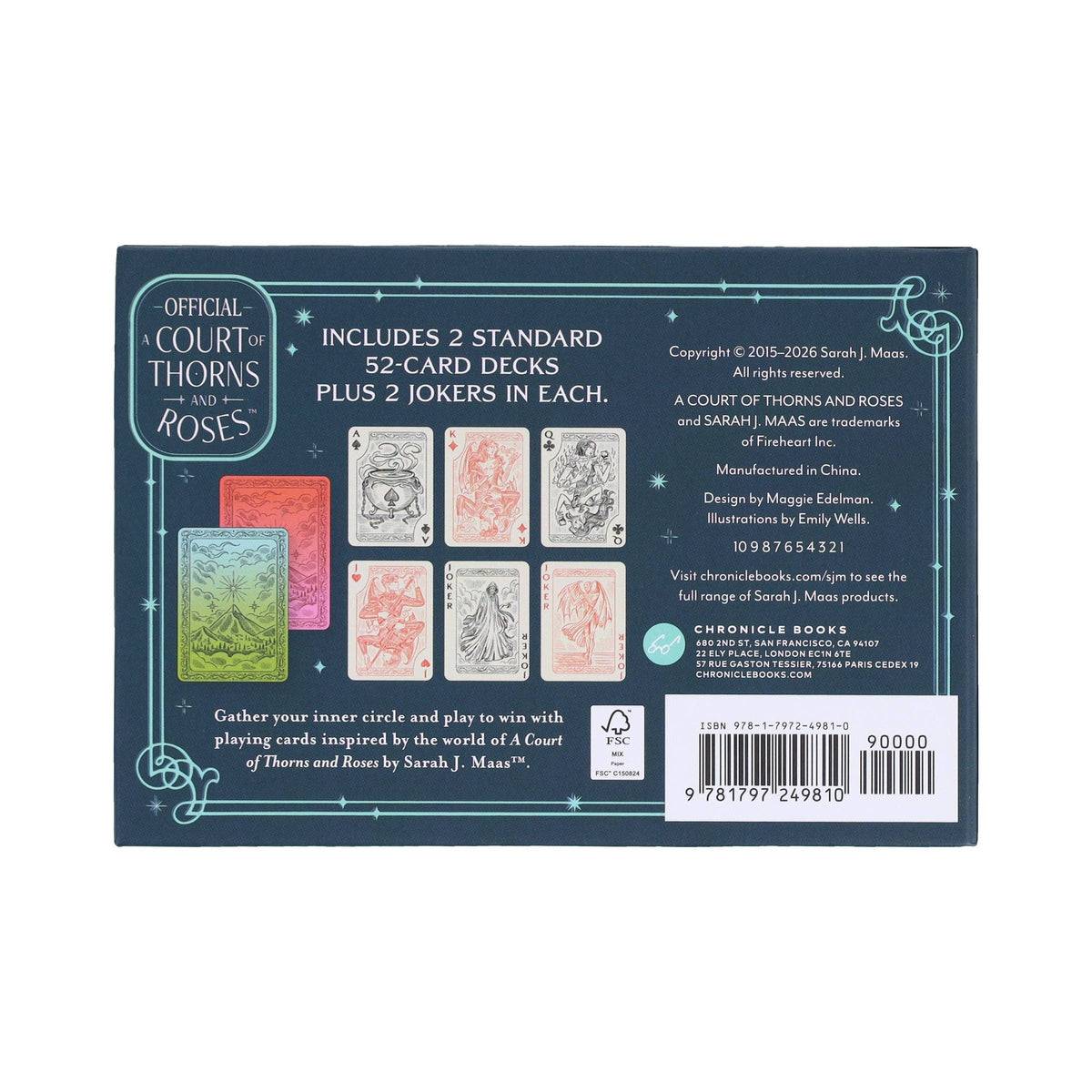 restock A Court of Thorns and Roses Official Playing Card Set