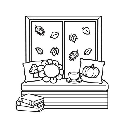 Fall Harvest Mini Coloring Book