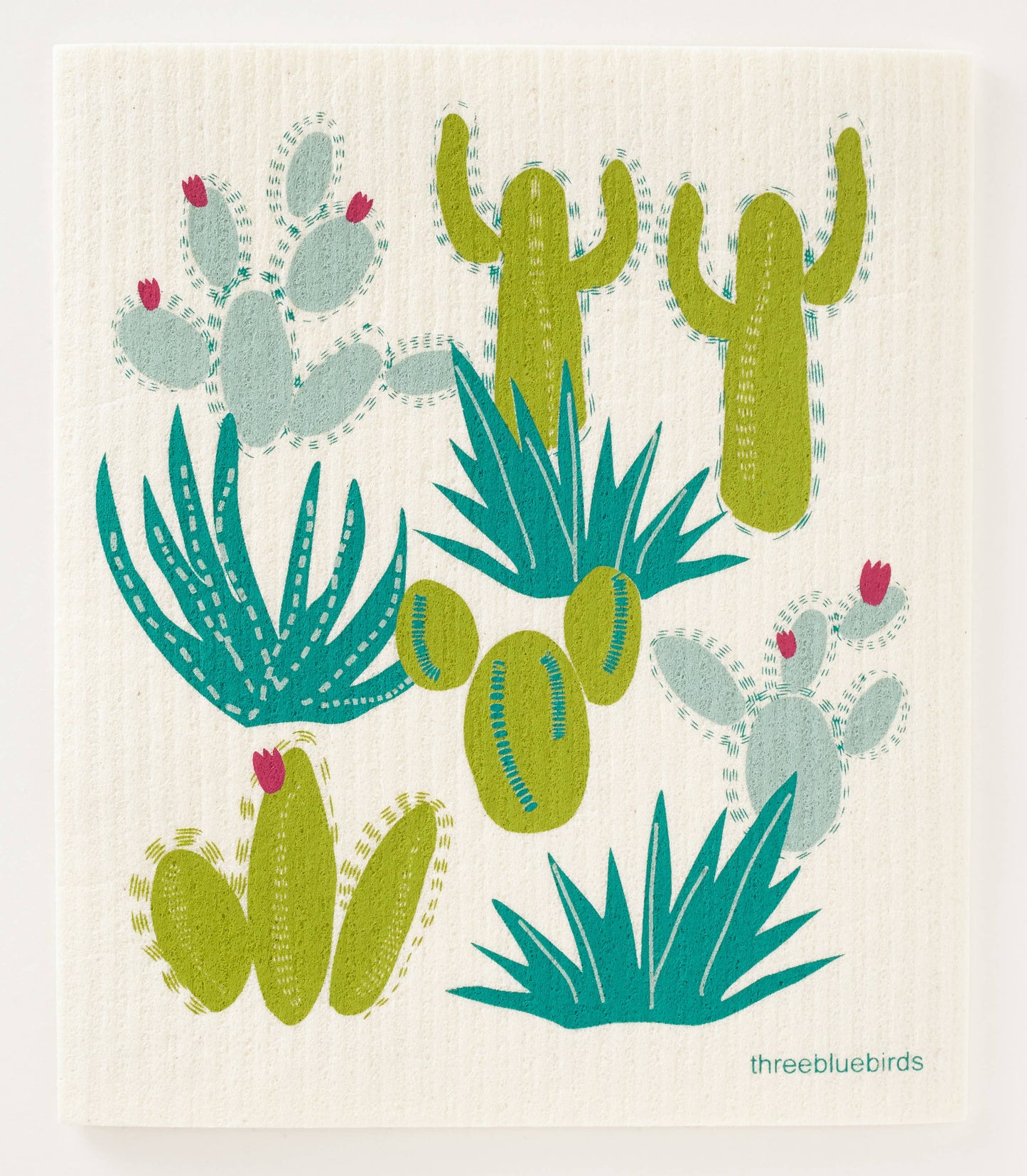 Cacti Swedish Dishcloth