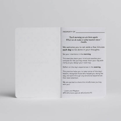 Mindfulness Log book - Two 32-page books
