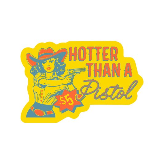 Hot Pistol Cowgirl Sticker 