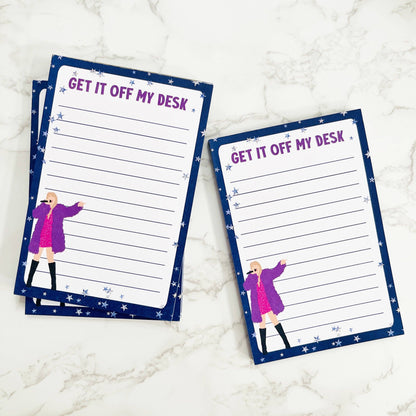 Get It Off My Desk 4x6 Notepad