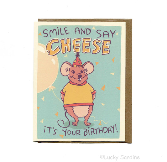 Smile & Say Cheese Birthday Card