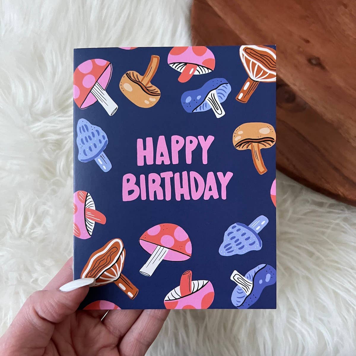 Happy Birthday Mushroom Card