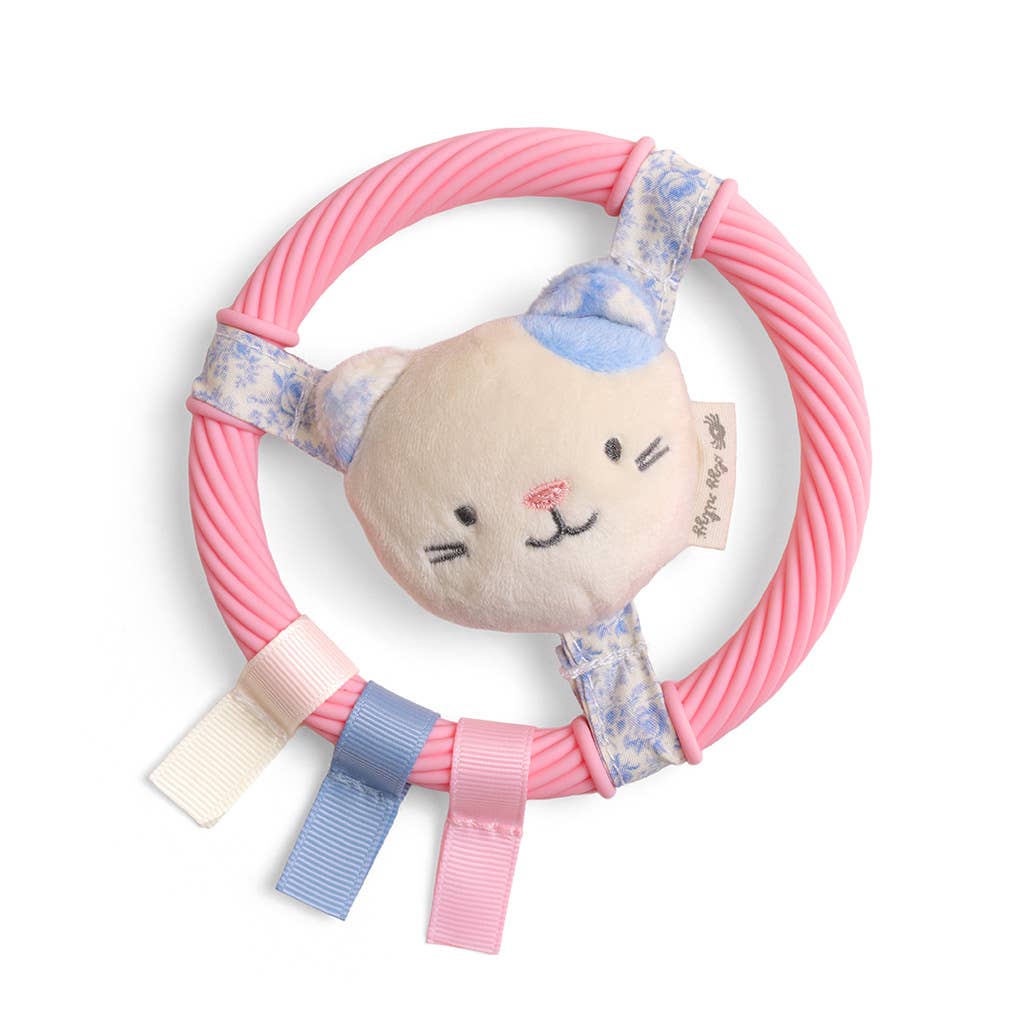 Itzy Ring Pal™ - Teething Ring Taupe Bear