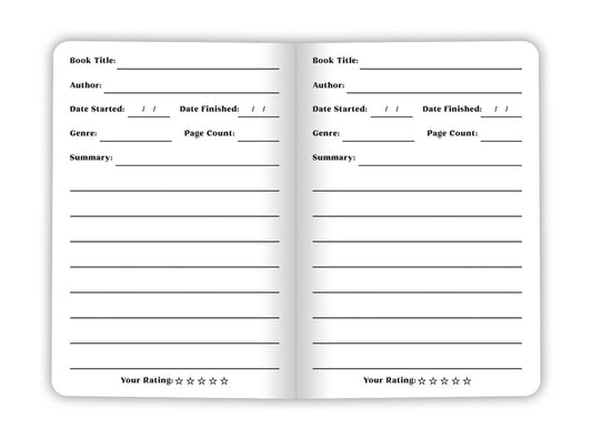 Book Club Log Book - Two 20-page books