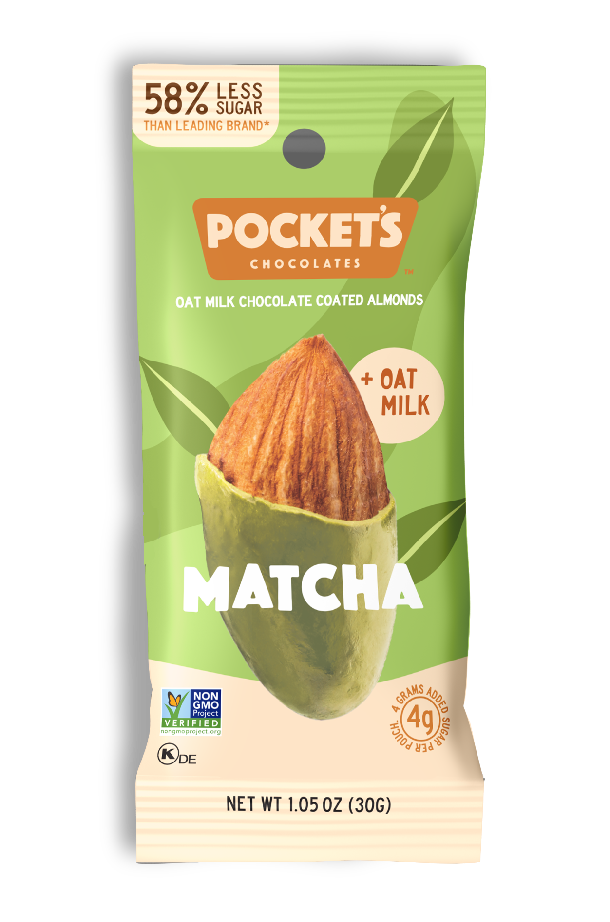 Matcha Chocolate Almonds, 1.05 oz Single Serve Packs
