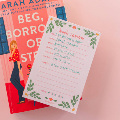 Book Review 4x6 Notepad