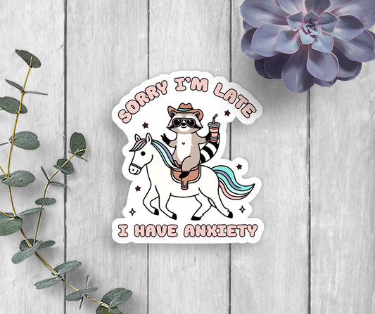 Anxiety Vinyl Sticker