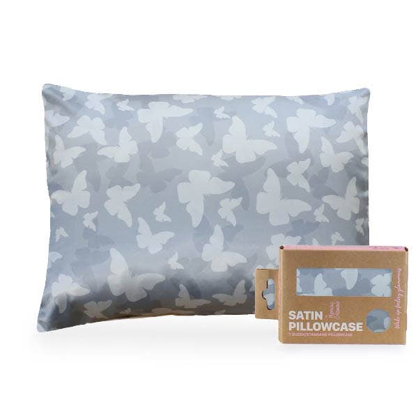 Satin Pillowcase Queen/STD: Black