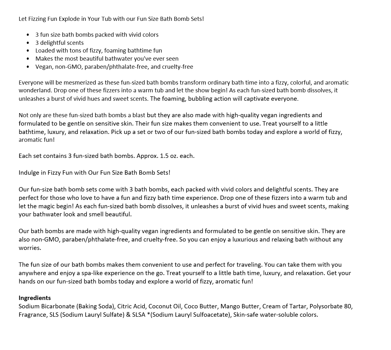 Headache & Sinus Bath Bombs