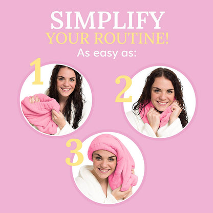 The Patented Microfiber Salon Hair Towel: Silver