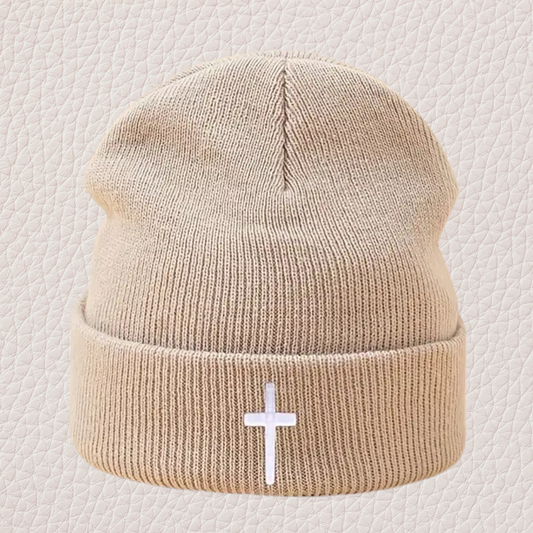 Knitted Cross Hat