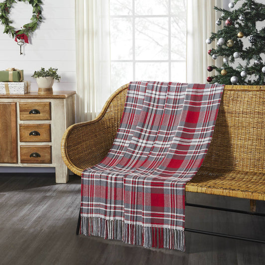 Gregor Plaid Woven Throw 50x60