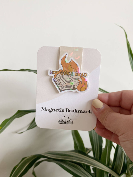 Hot Girls Read  Magnetic Bookmark