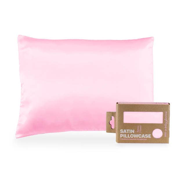 Satin Pillowcase Queen/STD: Black
