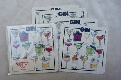 Classic Gin Cocktail Coaster Set of 4