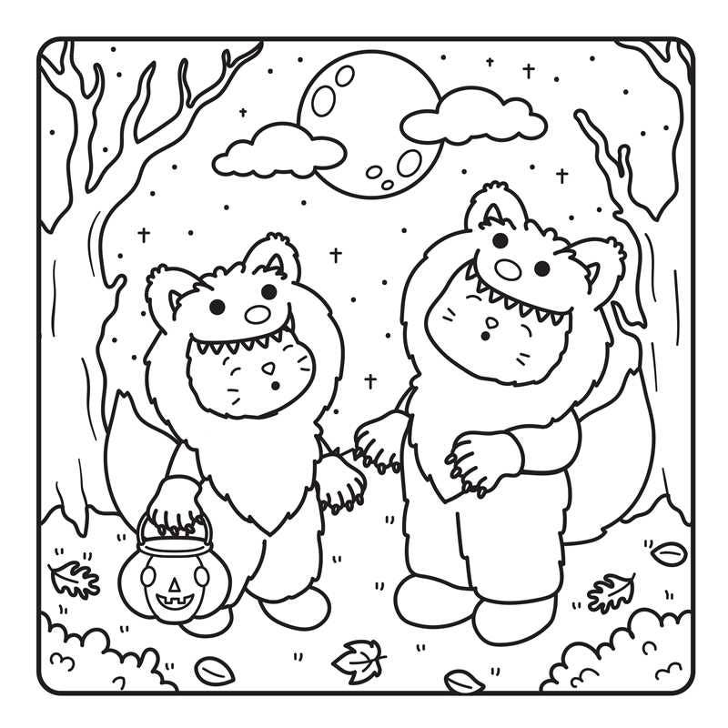 Not-So-Spooky Halloween Coloring Book