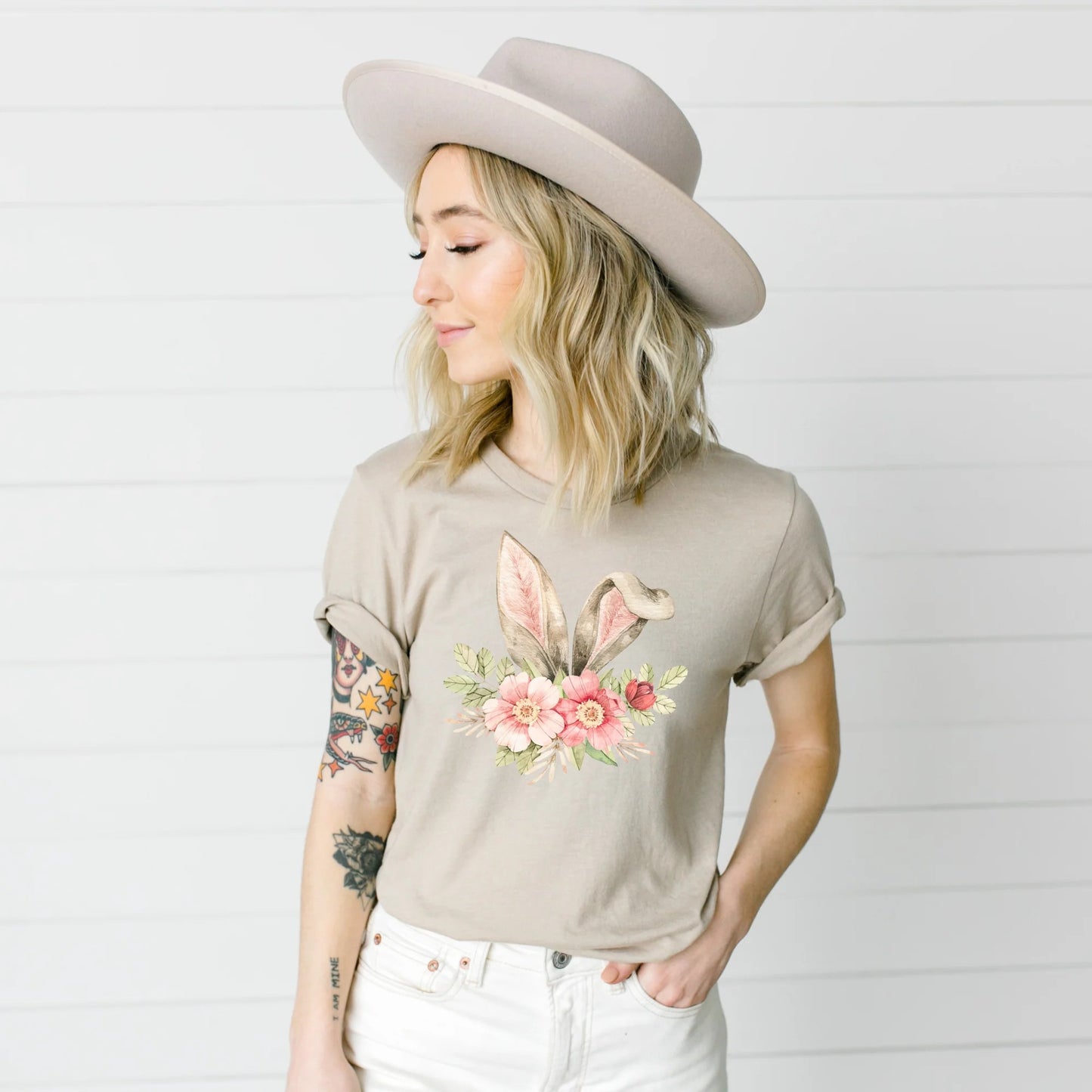 Floral Bunny Ears Tee or Sweatshirt