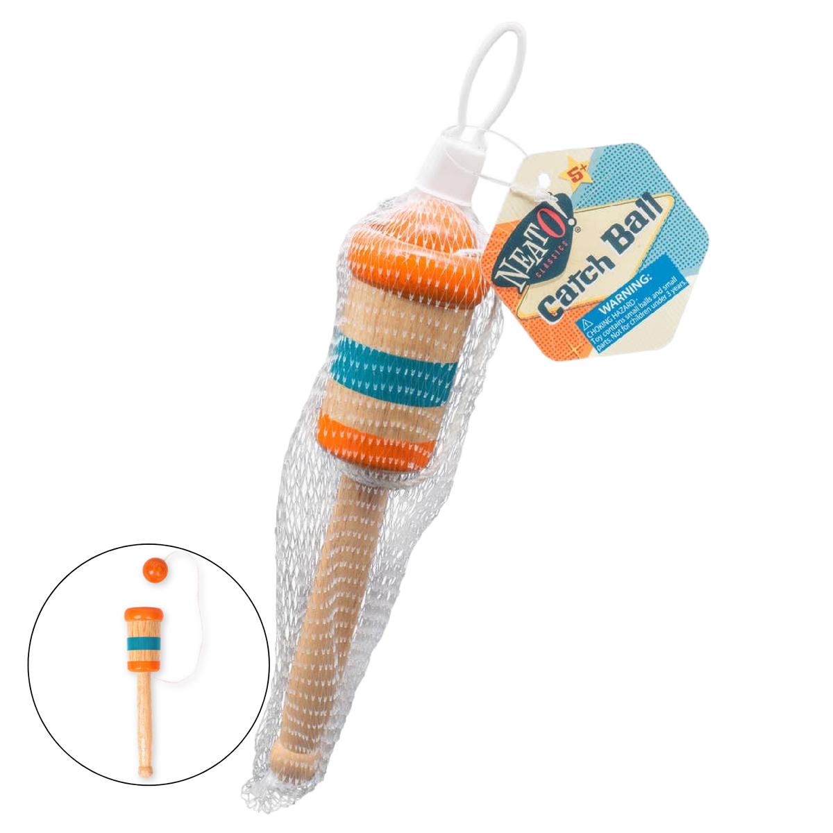 Retro Wooden Ball Catch