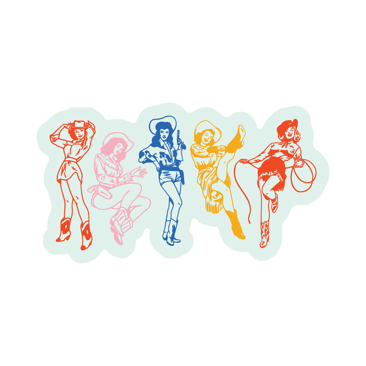 Let's Go Girls Vinyl Sticker