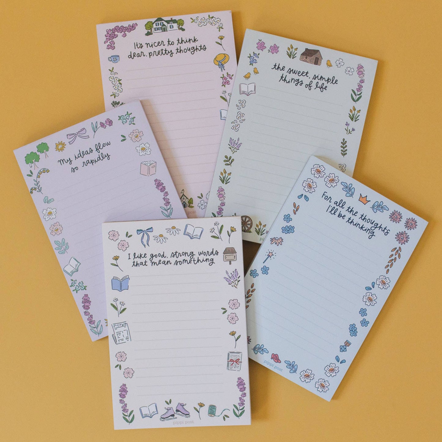 Good Strong Words Little Women 4x6 Notepad