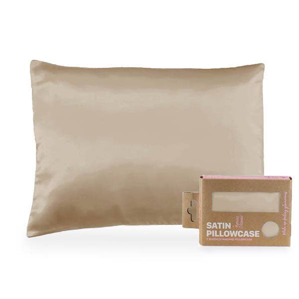 Satin Pillowcase Queen/STD: Black