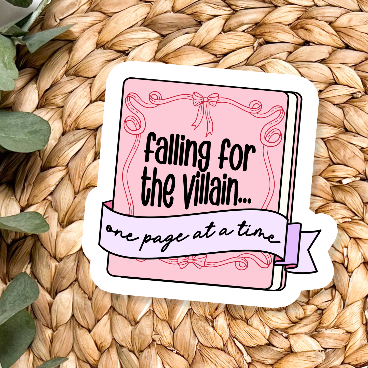 Falling for the Villain Book Sticker