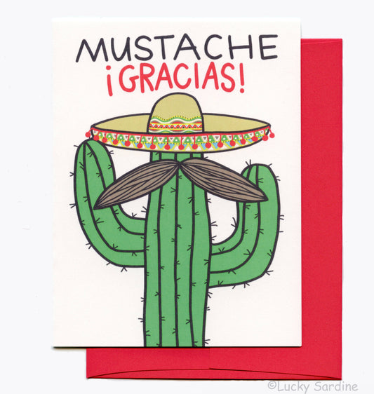 Mustache Gracias, Funny Cactus