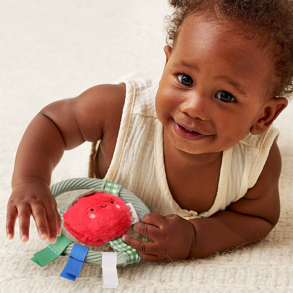Itzy Ring Pal™ - Teething Ring Taupe Bear