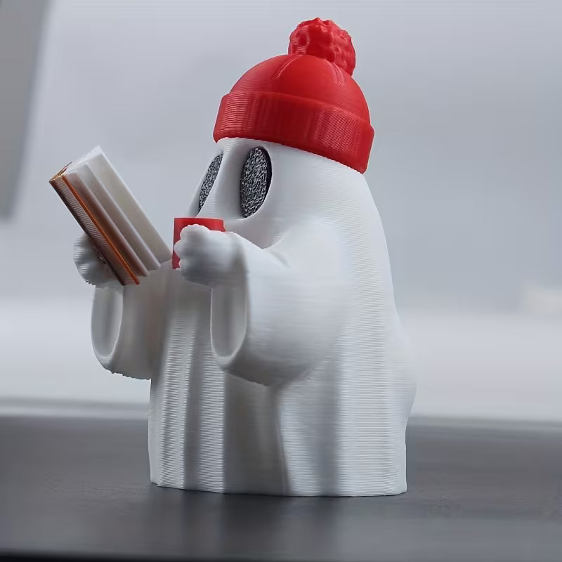 Hipster Reading Ghost