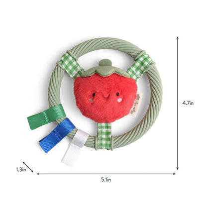 Itzy Ring Pal™ - Teething Ring Taupe Bear