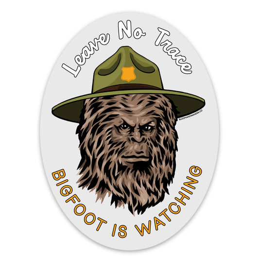 Bigfoot is Watching Sticker