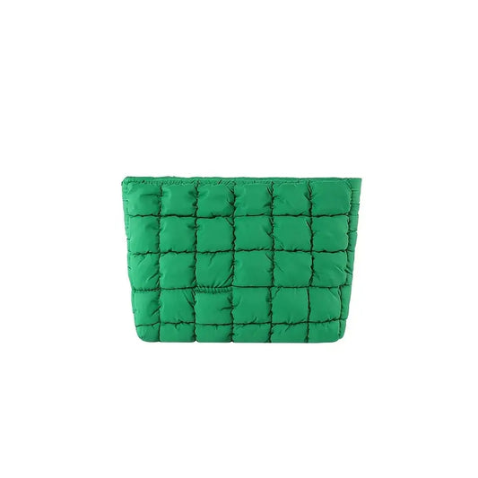 Green Puff Zipper Bag