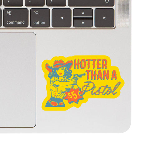 Hot Pistol Cowgirl Sticker 