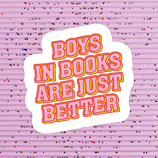 Boys in Books Sticker