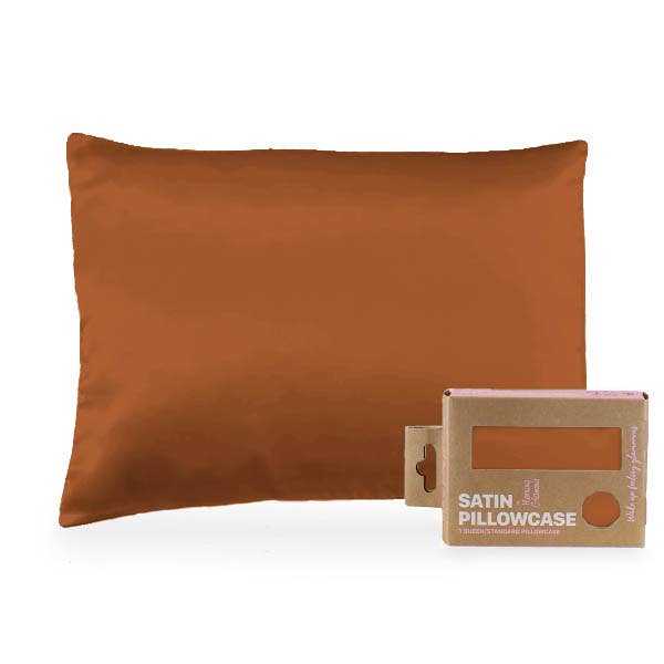 Satin Pillowcase Queen/STD: Black