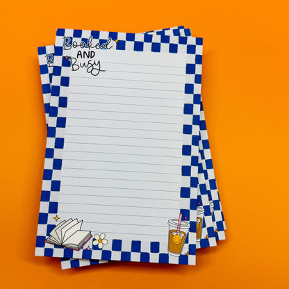 Booked & Busy 4x6 Notepad