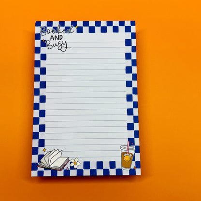 Booked & Busy 4x6 Notepad