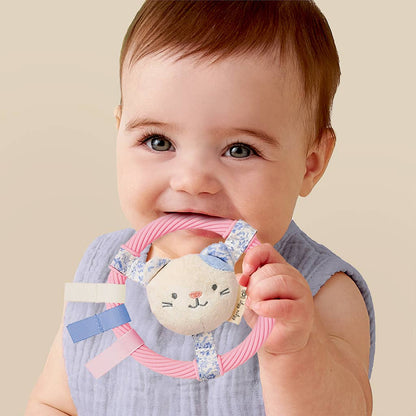 Itzy Ring Pal™ - Teething Ring Taupe Bear
