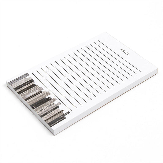 Poetry Bookshelf 4x6 Notepad