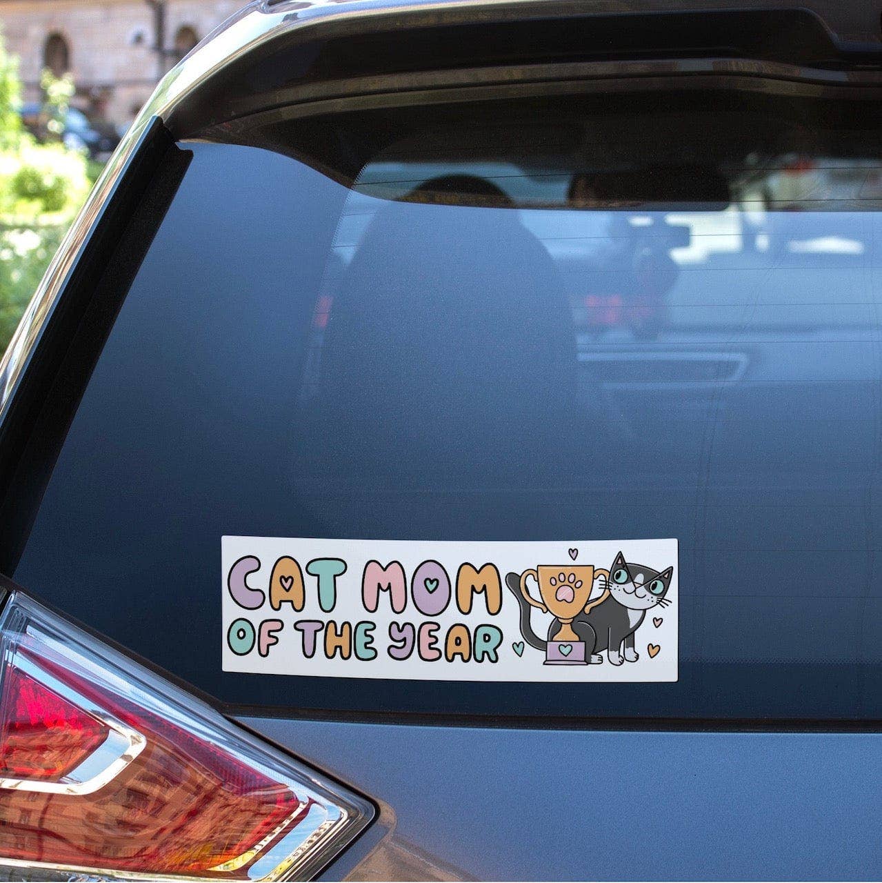 "Cat Mom Of The Year" Bumper Sticker
