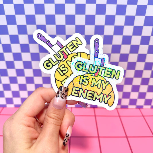 Gluten Enemy Sticker