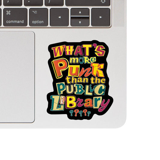 Punk Public Library Sticker