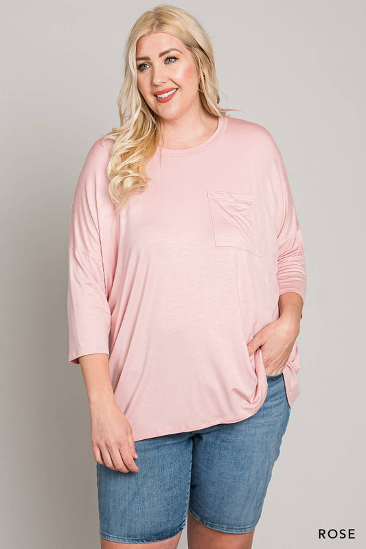 Comfort Tee in Rose