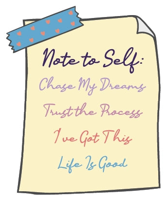 Note to Self - Positive Affirmation Cling