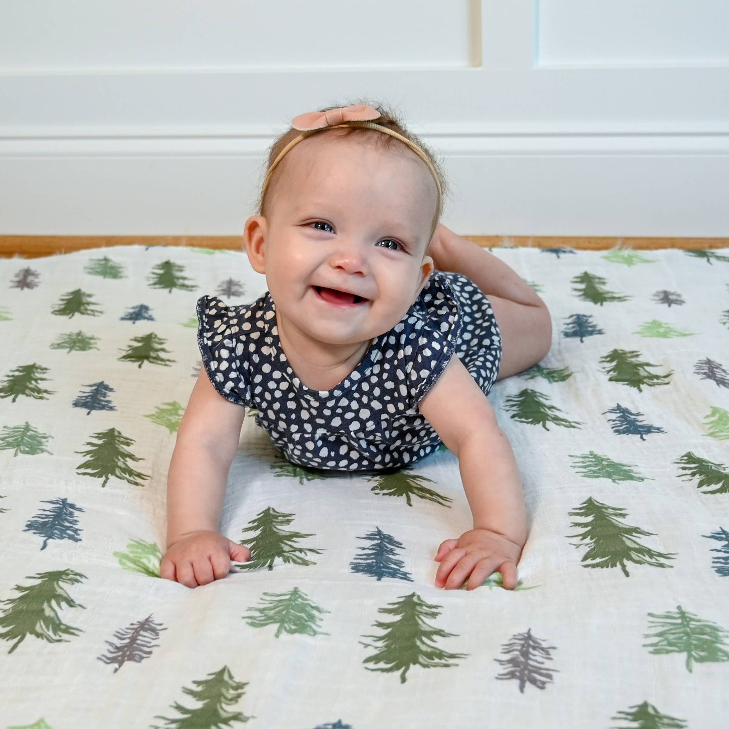 Pine Tree Baby Swaddle Blanket