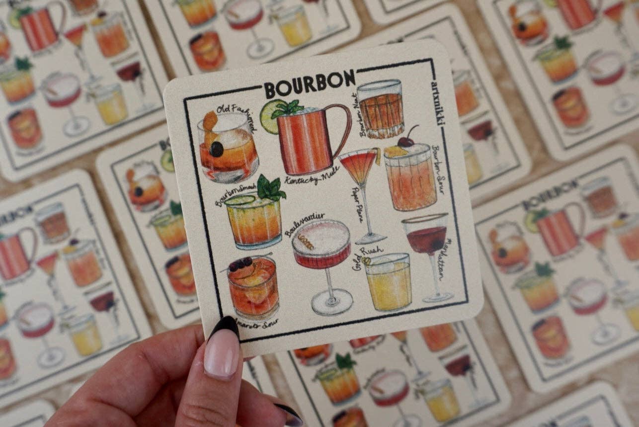 Classic Cocktail Variety Coaster Set of 4
